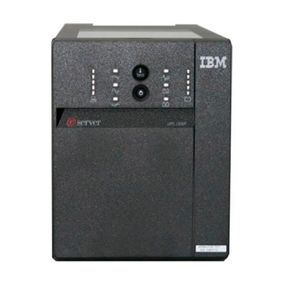 IBM UPS750TLV Handbuch