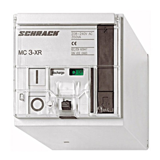 Schrack MC3-XR Serie Montageanweisung