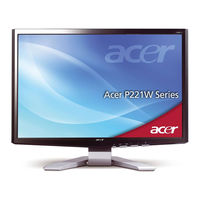 Acer P221W Bedienungsanleitung