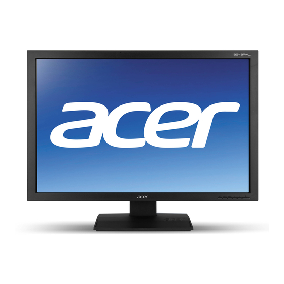 Acer B243PWL Kurzanleitung