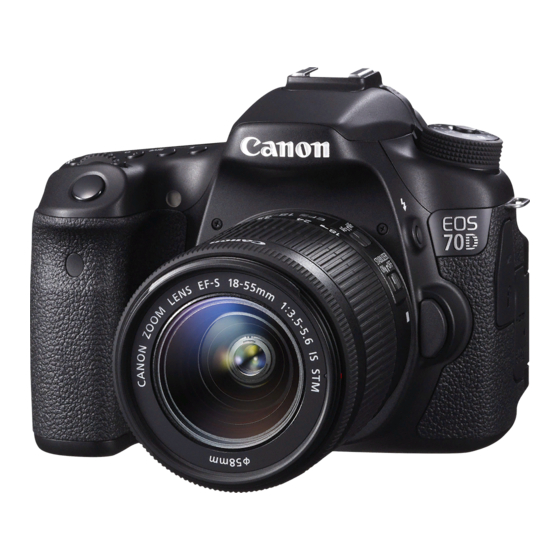 Canon EOS 70D Bedienungsanleitung