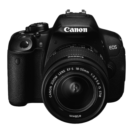 Canon EOS 700D Kurzanleitung