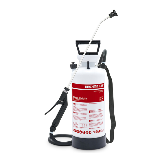Birchmeier Clean-Matic 5 P Gebrauchsanleitung