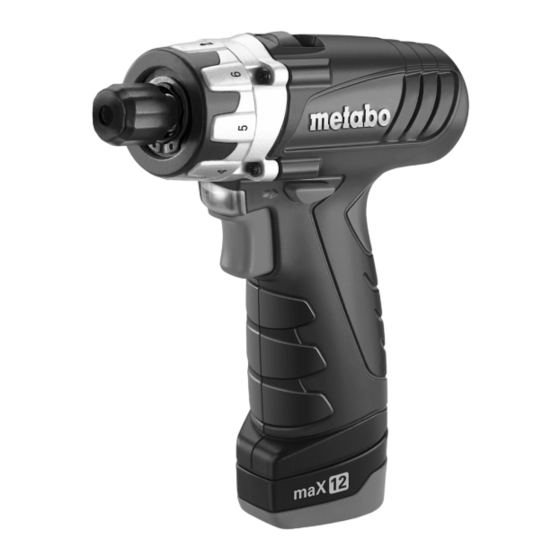 Metabo PowerMaxx 12 Originalbetriebsanleitung