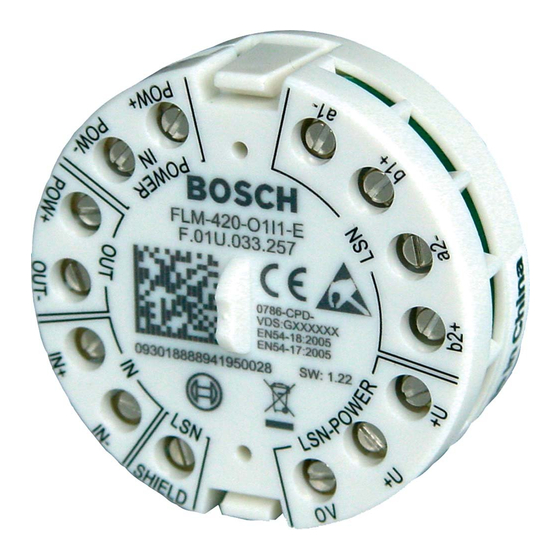 Bosch FLM-420-O1I1-E Installationsanleitung