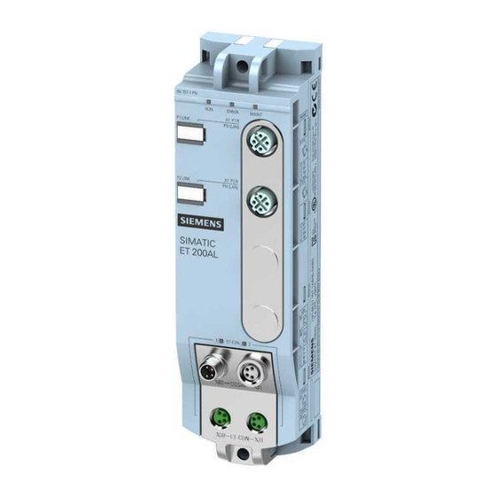 Siemens SIMATIC ET 200AL Gerätehandbuch