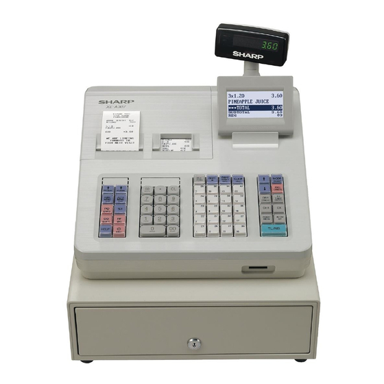Sharp XE-A307 Bedienungsanleitung