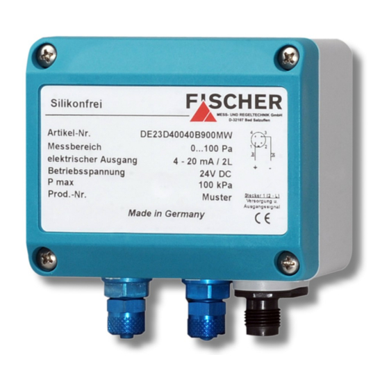 FISCHER DE23 Betriebsanleitung