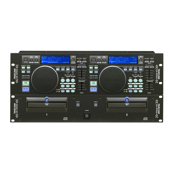 Tascam CD-X1700 Benutzerhandbuch