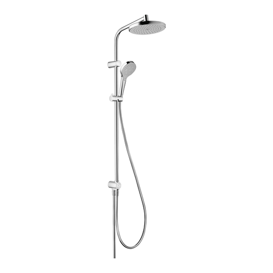 HANSGROHE MySelect S Showerpipe 220 1jet Reno 26759400 Gebrauchsanleitung, Montageanleitung