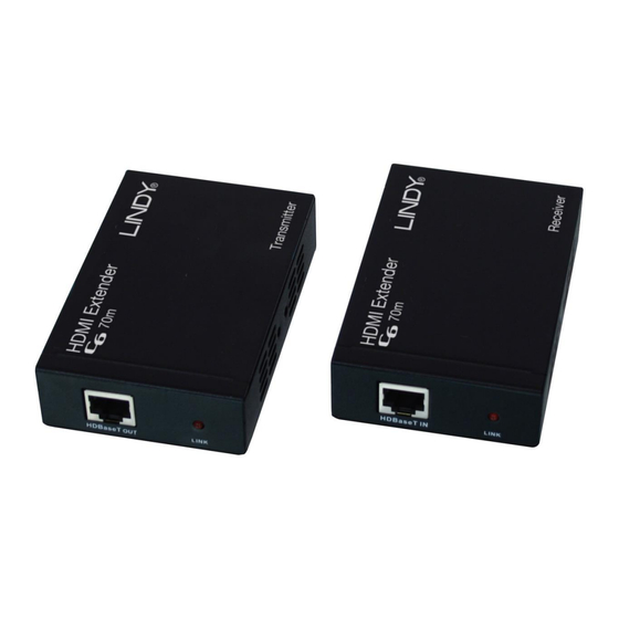 Lindy C6 HDMI Extender, 70 m Benutzerhandbuch