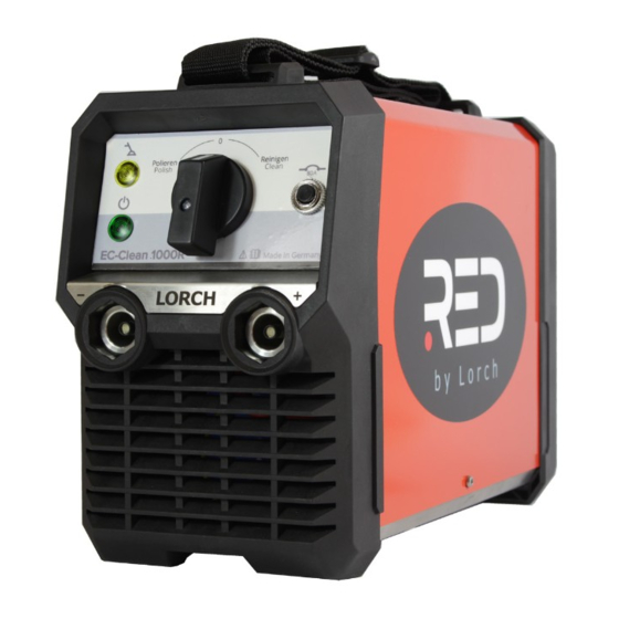 LORCH EC-Clean 1000R Bedienungshandbuch