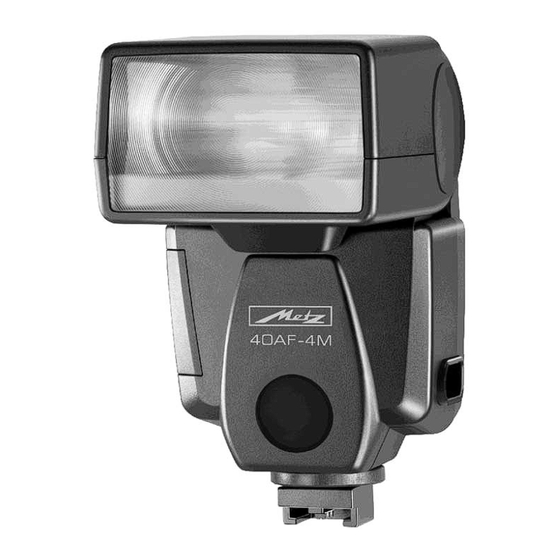 Metz MECABLITZ 40 AF-4 M Bedienungsanleitung