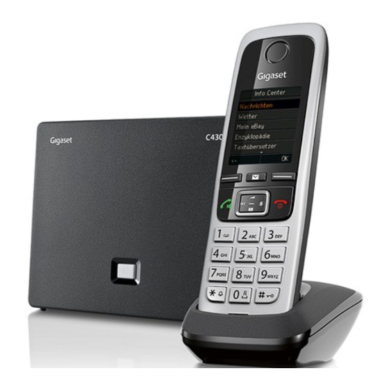 Gigaset C430 IP PRO Kurzanleitung