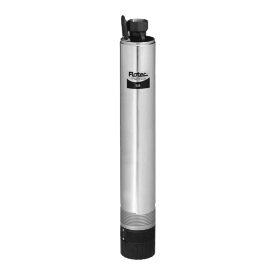 Flotec SUB 8S Wartungsanleitung