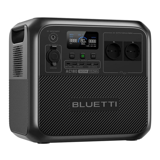 Bluetti AC180 Benutzerhandbuch