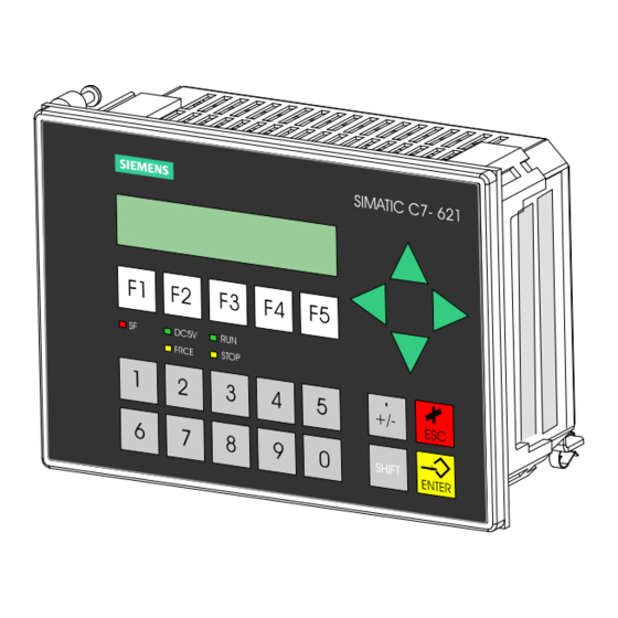 Siemens Simatic C7-621 Handbuch