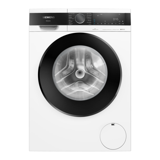 Siemens WG56G2M4CH Gebrauchs- Und Montageanleitung