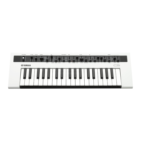 Yamaha reface cs Zusatzanleitung