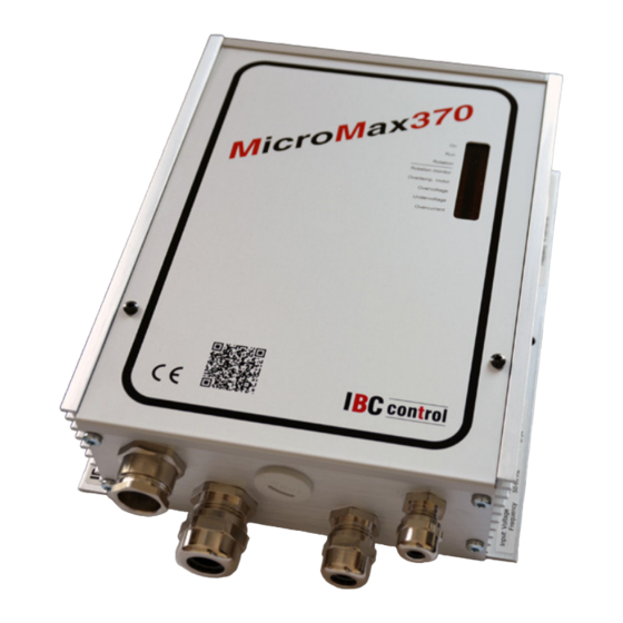 IBC control MicroMax370 Handbuch