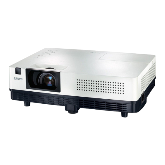 Sanyo PLC-WK2500 Bedienungsanleitung