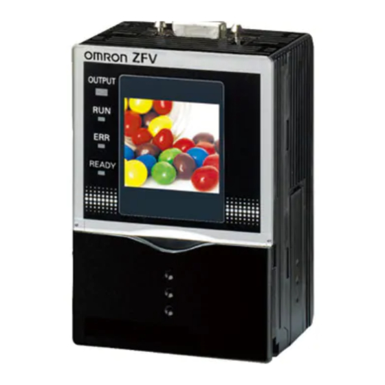 Omron ZFV-C Serie Bedienerhandbuch