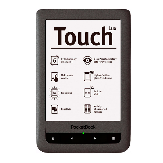 Pocketbook Touch Lux 623 Handbuch