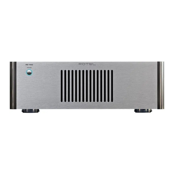 Rotel RB-1582 Bedienungsanleitung