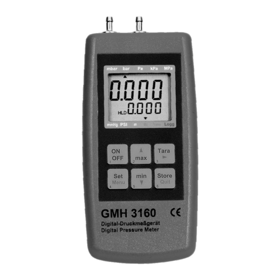 GREISINGER GMH3160-13 Bedienungsanleitung