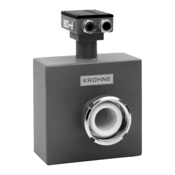KROHNE ALTOFLUX M 900 Montageanleitung