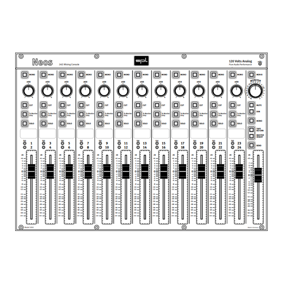 SPL Neos 1010 Bedienungsanleitung