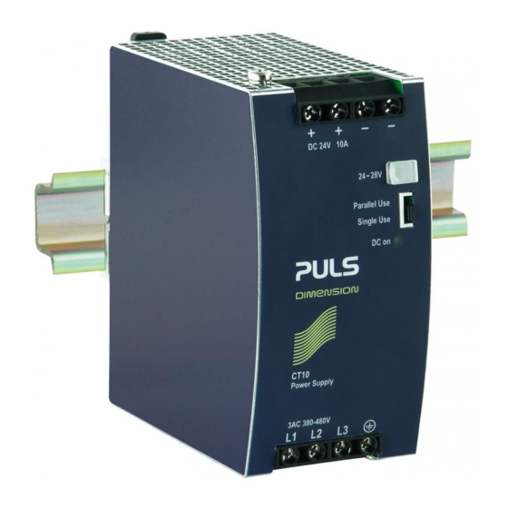 PULS CT10.241 Installationsanleitung