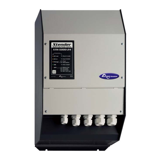Studer Xtender XTH 3000-12 Installationsanleitung Und Bedienungsanleitung
