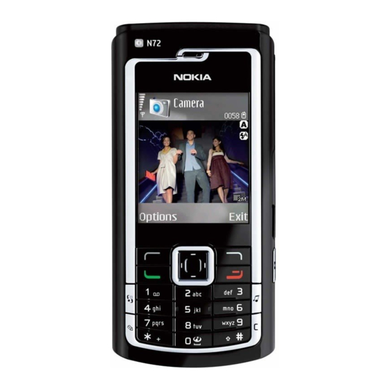 Nokia N72 Bedienungsanleitung