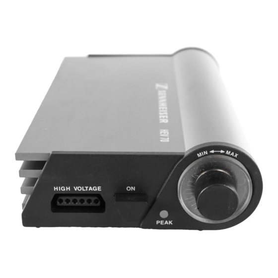 Sennheiser HEV 70 Handbuch