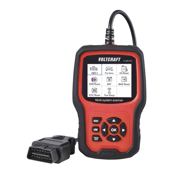 VOLTCRAFT VC-OBD-9710 Bedienungsanleitung