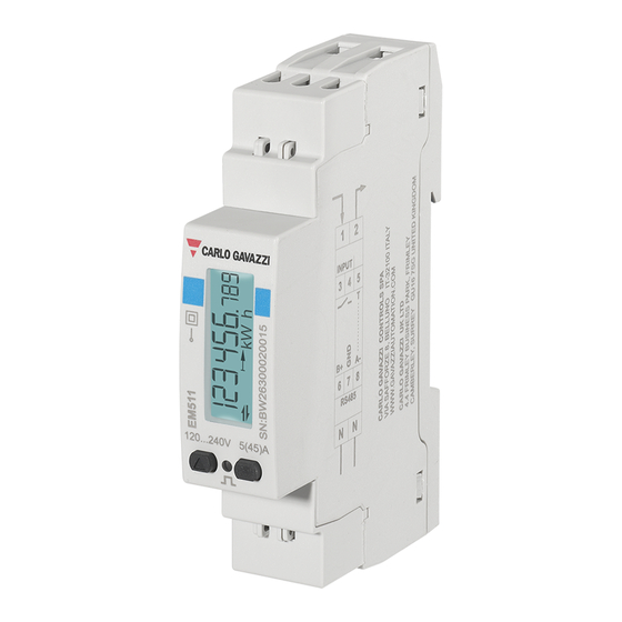 CARLO GAVAZZI EM511 Bedienungsanleitung