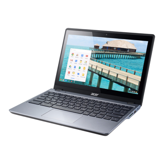 Acer C720P Chromebook Benutzerhandbuch