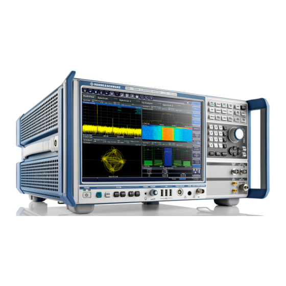 Rohde & Schwarz fsw8 Anleitung