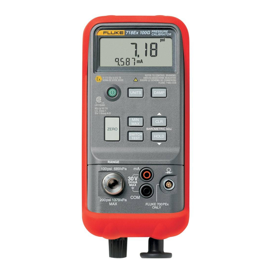 Fluke 718Ex 30G Bedienungsanleitung