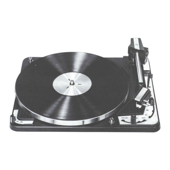 Dual 1010 S Serviceanleitung