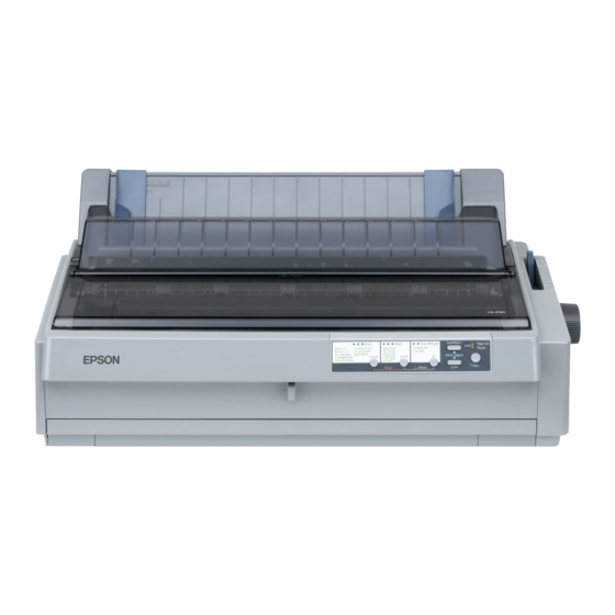 Epson LQ-2190 Installationshandbuch