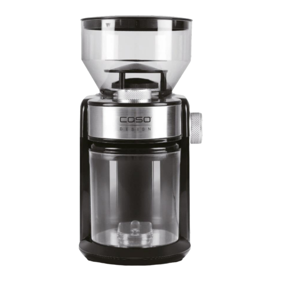 CASO DESIGN Barista Crema 1833 Bedienungsanleitung