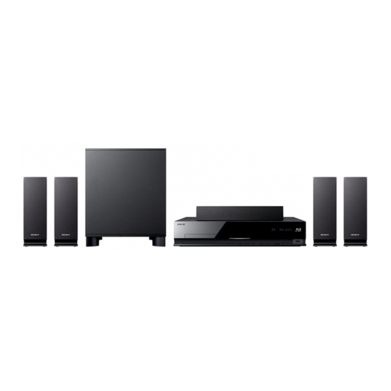 Sony BDV-E670W Konfigurationsanleitung