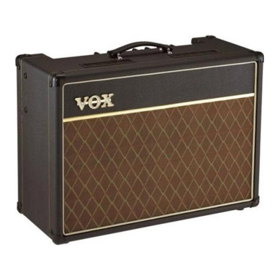 Vox AC15CC1 Bedienungsanleitung