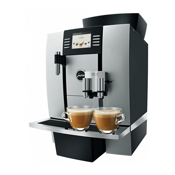Jura GIGA X3c Professional Schnellstartanleitung