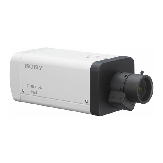 Sony IPELA SNC-VB600 Installationsanleitung