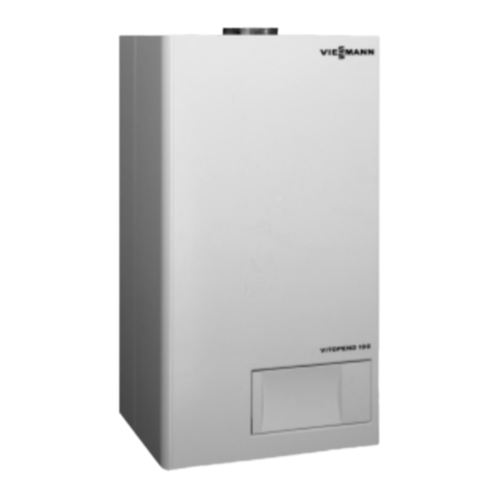 Viessmann Vitopend 100 WH1 Bedienungsanleitung