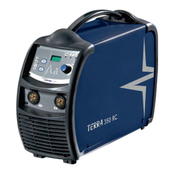 voestalpine Bohler welding TERRA 270 RC Bedienungsanleitung