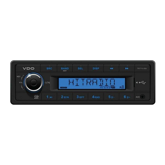 VDO TR711U-BU Bedienungsanleitung